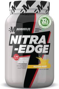 BIGMUSCLES NUTRITION Nitra Edge Pure Isolate Whey Protein | 32g Protein | 12g EAAs | 3g Creatine Whey Protein