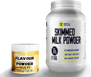 Muscle Asylum Skimmed Milk Powder, 35g Protein | 100% Pure & Natural| With Flavour Powder Whey Protein