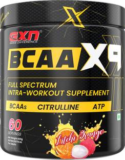 GREENEX NUTRITION BCAA X9 Full Spectrum Intra-Workout Supplement With BCAA, Citrulline & ATP BCAA