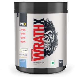 MUSCLEBLAZE Pre Workout WrathX with Creapure,Nitroblaze & BioPerine Pre Workout