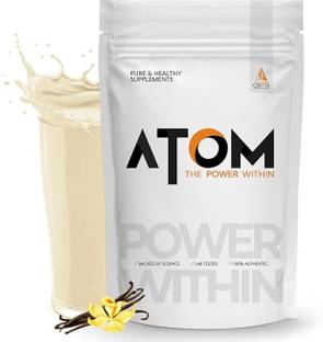 AS-IT-IS Nutrition ATOM Nitro Whey with Creatine I 33g Protein, 3g Creatine, 1 Kg, Classic Vanilla Whey Protein