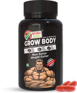 BEST CHOICE NUTRITION Grow Body Weight Gain, Muscle Building & Muscle Mass Gain Weight Gainers/Mass Gainers