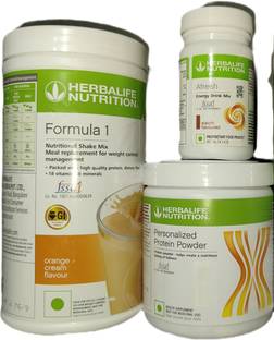 HERBALIFE Formula 1 Orange + Protein Powder 200 G + Afresh - Eilachi Protein Shake