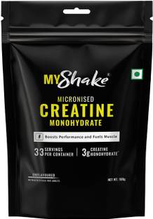 MYSHAKE Micronised Creatine Monohydrate | Rapid Absorption,Boost Performance | 100% Pure Creatine