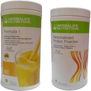 HERBALIFE Formula 1 Shake Mix - Mango Flavor With Personalized Protein Powder 400 Gram Plant-Based Protein