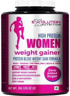 Evolution Nutrition Women High Protein Mass Gainer (6.6Lbs Kesar Kulfi) Weight Gainers/Mass Gainers