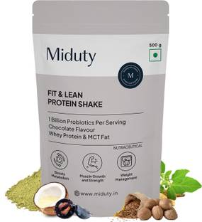 Miduty Fit & Lean Protein Shake -Whey Protein Isolate-Weight Loss-Muscle Recovery Whey Protein