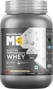 MUSCLEBLAZE Biozyme Performance Whey Protein Powder | Naturally Sweetened | 25g Protein Whey Protein