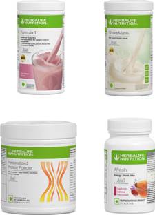 Herbalife Nutrition F1 Shake Rose kheer , Small Protein Powder, ShakeMate , Afresh - Kashmiri Kahwa Protein Shake