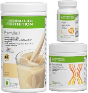 HERBALIFE Formula 1 shake miix Kulfi ,protein powder and Afresh Kashmiri kahwa Protein Blends