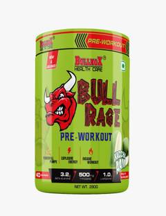 Eligator BULLNOX HEALTH CARE BULL RAGE PREWORKOUT 40 SERVING Energy Bars