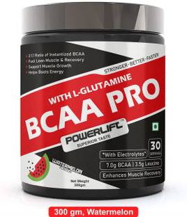 POWERLIFT BCAA Pro With Electrolyte & Glutamine,Muscle Recovery, Reducing Muscle Breakdown BCAA