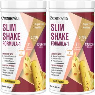 Cosmovita Nutritional Formula-1 Slim Shake for Weight Control & Management Ayurvedic Herbs Nutrition Drink