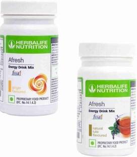 HERBALIFE Nutrition Afresh Energy Drink Mix Combo ginger & Tulsi Flavor Energy Bars Energy Bars