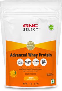 GNC Select Advanced Whey Protein | 24g Protein & 10.5g EAAs Whey Protein