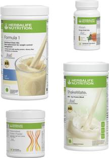 HERBALIFE Formula1 Kulfi 500g, Protine 200g Shakemate 500g & Energy Drink Tulshi 50g Plant-Based Protein
