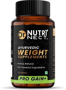 Dr.Nutrinect Pro Gain+ Weight Gain, Ayurvedic Mass gain for Muscle Growth, Pure & Natural Weight Gainers/Mass Gainers
