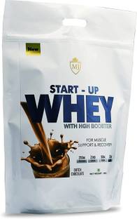 MJ NUTRITION Startup Whey, 25 gm protein,5gm BCAA, 12gm EAA, Dutch Chocolate_12 Whey Protein