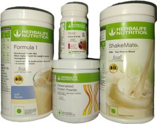 Herbalife Nutrition Formula 1 Kulfi + Protein Powder 200 G+ Shake Mate + Afresh - Kashmiri Kahwa Protein Shake