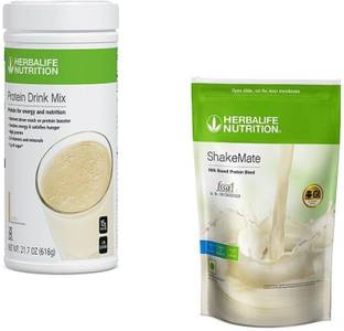 HERBALIFE Formula 1 Nutritional Shake - Vanilla Flavor With Shake Mate Milk Powder Plant-Based Protein