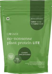 COSMIX No-Nonsense Protein Lite | 18g Serve | Everyday Gut-Friendly Supplement Drink Plant-Based Protein