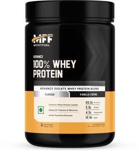 MyFitFuel Advance MFF 100% Whey Protein, 500 gm Vanilla Crème Whey Protein