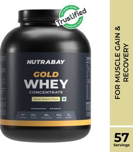 Nutrabay Gold 100% Whey Protein Concentrate with Digestive Enzymes & Vitamin Minerals Whey Protein