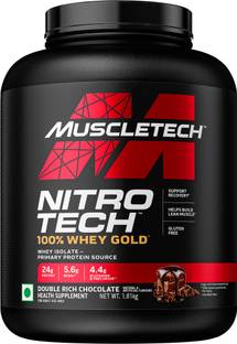 Muscletech NitroTech 100% Whey Gold for Muscle Support & Recovery - Primary Source Isolate Whey Protein