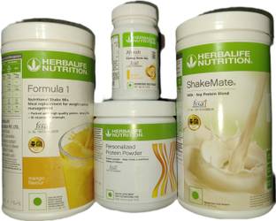 Herbalife Nutrition Formula 1 Mango + Protein Powder 200 G+ Shake Mate + Afresh - Ginger Protein Shake