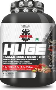 FOURTH GEAR Huge Muscle Mass & Weight Gainer Supplement Powder with DigeZyme Whey Protein