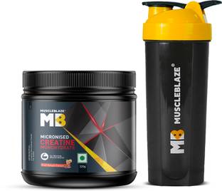 MUSCLEBLAZE Micronized Creatine Monohydrate Powder with Shaker Creatine