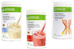 HERBALIFE Formula 1 Shake Kulfi & Strawberry Flavor With Protein Powder 400 Gram Protein Shake