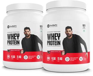 YouWeFit Whey Protein | 24g Protein, 4.5g BCAA | Fast Absorption & Recovery | Lab tested Whey Protein