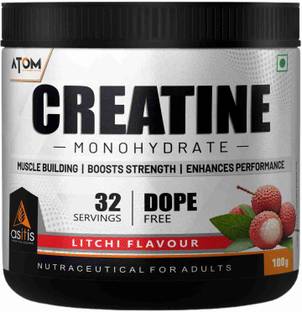 AS-IT-IS Nutrition ATOM Creatine Monohydrate Powder 100G - 32 Servings | Litchi Creatine
