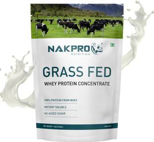 Nakpro Grass Fed Whey Protein Concentrate, Raw & Pure Whey Protein Supplement Powder Whey Protein