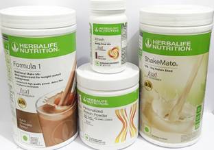 HERBALIFE Formula1 Chocolate 500g Protine Powder 200g Shakemate 500g Elachi Afresh 50g Protein Blends