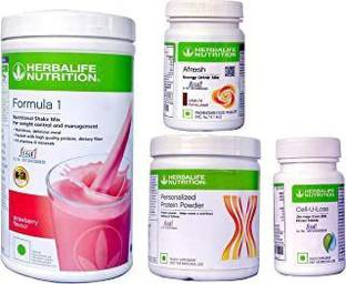 HERBALIFE Formula 1 shake Strawberry, protein 200gm, elachi, cell-u-loss Protein Shake