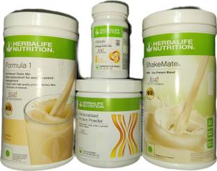 Herbalife Nutrition Formula 1 Vanilla + Protein Powder 200 G+ Shake Mate + Afresh - Ginger Protein Shake