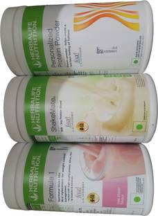 HERBALIFE F1 SHAKE MIX-ROSE KHEER AND SHAKEMATE,PP-400GM (PACK OF 3) Protein Shake