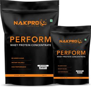 Nakpro Perform Whey Protein Concentrate Supplement Powder with Vitamins & Minerals Whey Protein
