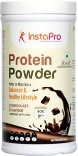 instapro Rich Chocolate Flavour with Clean Formula 100% Vegetarian Best Enjoyed with Milk Casein Protein
