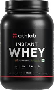 Athlab Instant Whey Concentrate 25g Protein, Natural Flavor & Sweetened with Monk Fruit Whey Protein