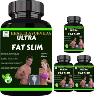 Secure Healthcare Ultra Fat Slim, Body Weight Loss, Fat Burner, Flavor Vanilla, Pack of 4