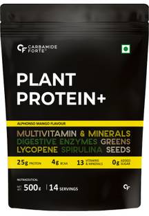 CARBAMIDE FORTE Vegan Pea Protein Powder with Digestive Enzymes - Plant-Based Protein Plant-Based Protein