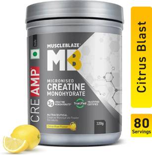 MUSCLEBLAZE Micronised Creatine Monohydrate CreAMP Powder, Trustified Certified Creatine