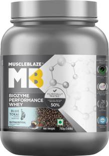 MUSCLEBLAZE Biozyme Performance Whey Protein Powder, 25g Protein Per Scoop Whey Protein