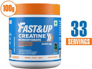 FAST&UP Creatine Monohydrate Essentials | Ultra Micronized | Easy Digestion -33 Servings Protein Blends