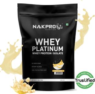 Nakpro PLATINUM 100% Whey Protein Isolate Supplement Powder वे प्रोटीन