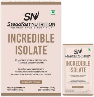 Steadfast NUTRITION Incredible Isolate Whey Protein, 25g Protein, Muscle growth ,Strength, Immunity Whey Protein