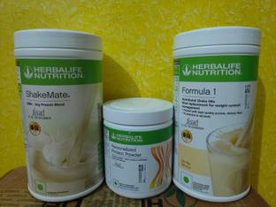 HERBALIFE FORMULA 1 WEIGHT LOSS COMBO VANILLA SHAKE SHAKEMATE PARTEIN POWDER200GM Protein Shake